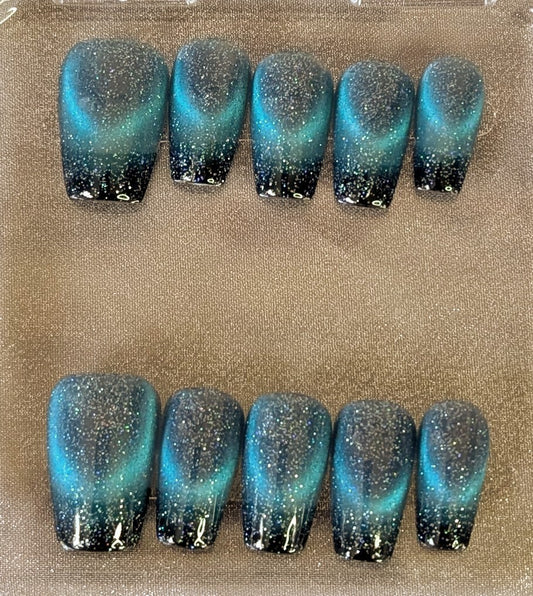 Aurora Galaxy Press-On Nail