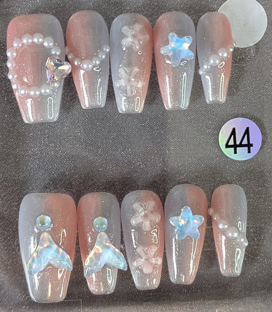 Ocean Pearl Dream Press-On Nails