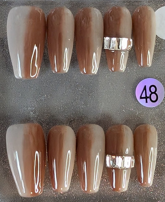 Mocha Glaze Press-On Nails