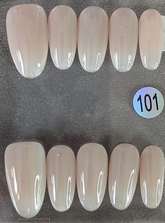 Nude Glossy Press-On Nails
