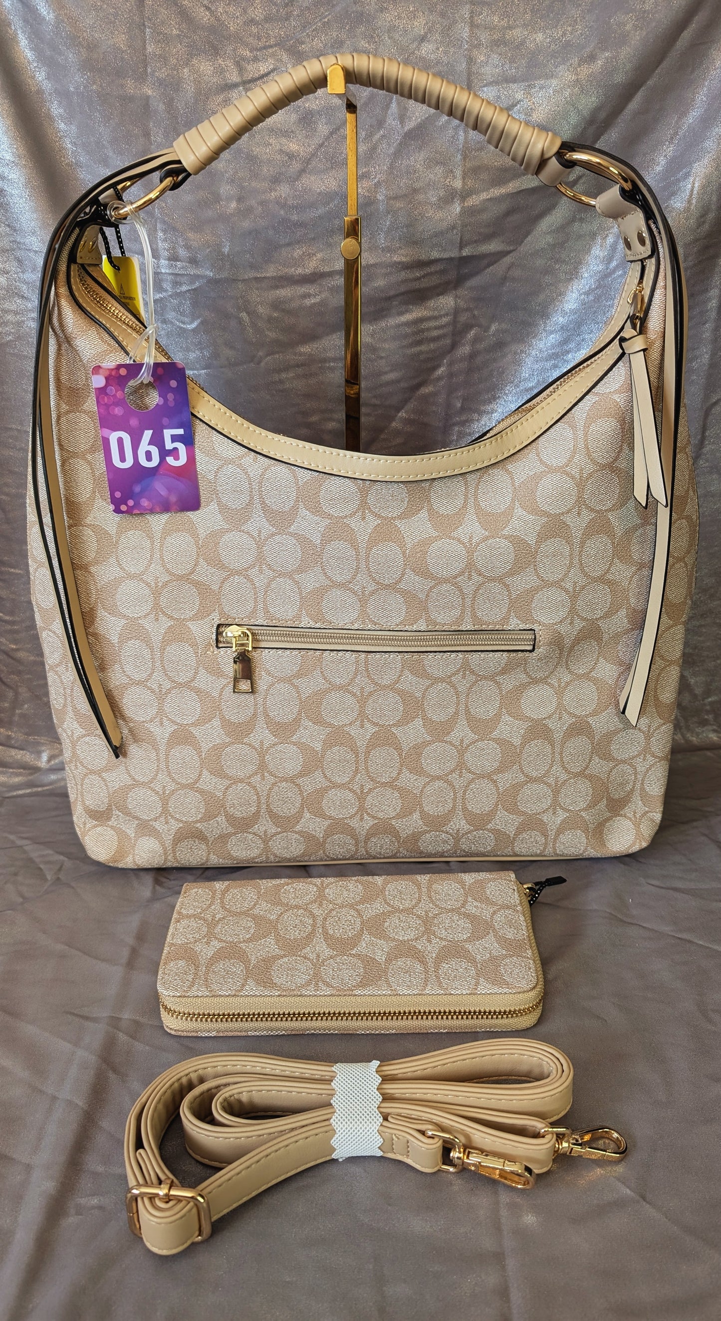 Beige 2-Piece Shoulder Bag Set