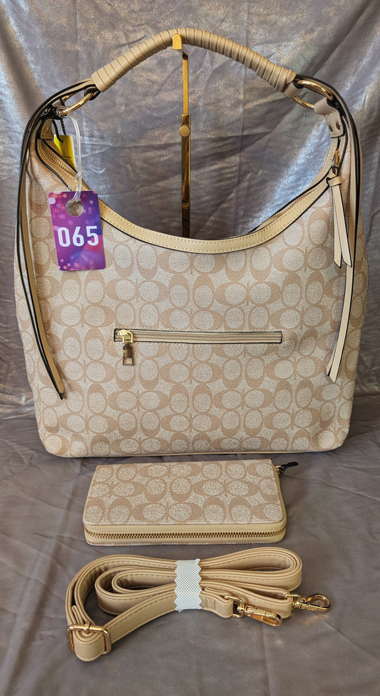 Beige 2-Piece Shoulder Bag Set