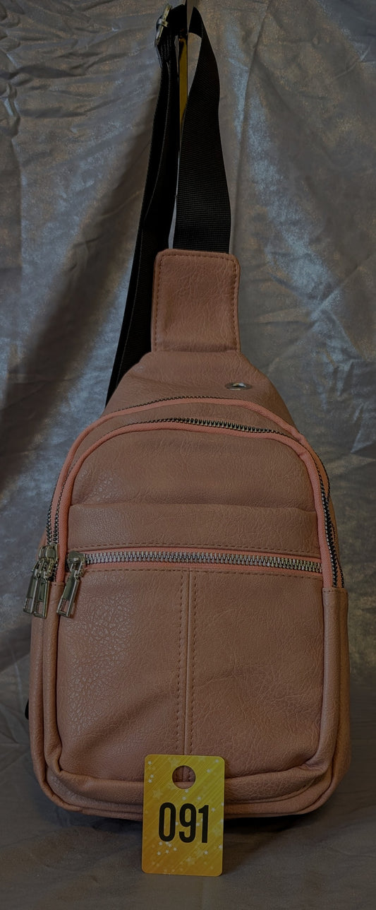 Blush Pink Crossbody Sling Bag