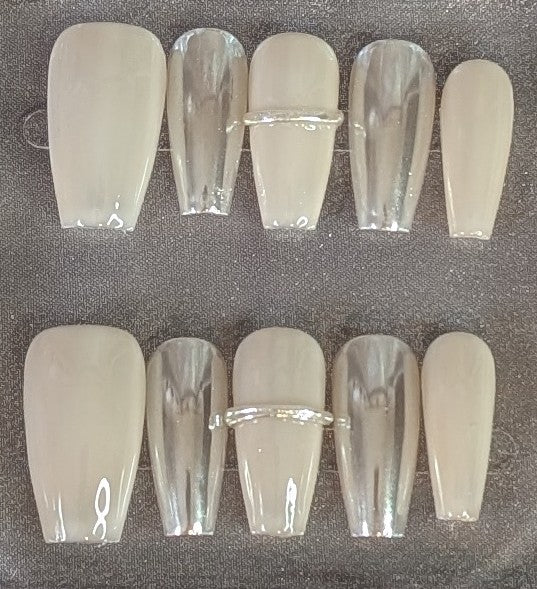 Nude Clear Elegance Press-On Nails