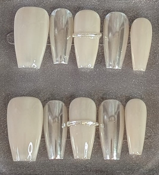 Nude Clear Elegance Press-On Nails