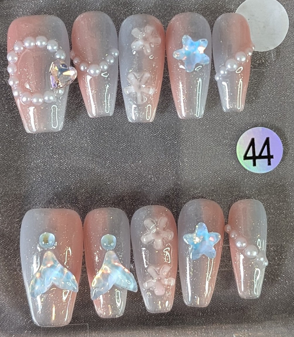 Ocean Pearl Dream Press-On Nails