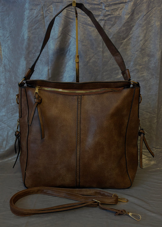 Vintage Cognac Everyday Carry Bag
